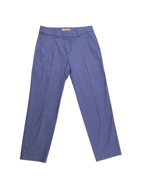 LOFT Riviera Slim Pants Size 4 Navy Cropped Work Pants